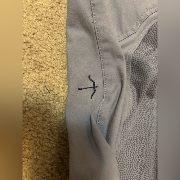 HONEY FULL GRIP GREY I RIDING BREECHES LAGUSO SIZE XS - Picture 15 of 16